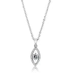 DA228 - High polished (no plating) Stainless Steel Chain Pendant with