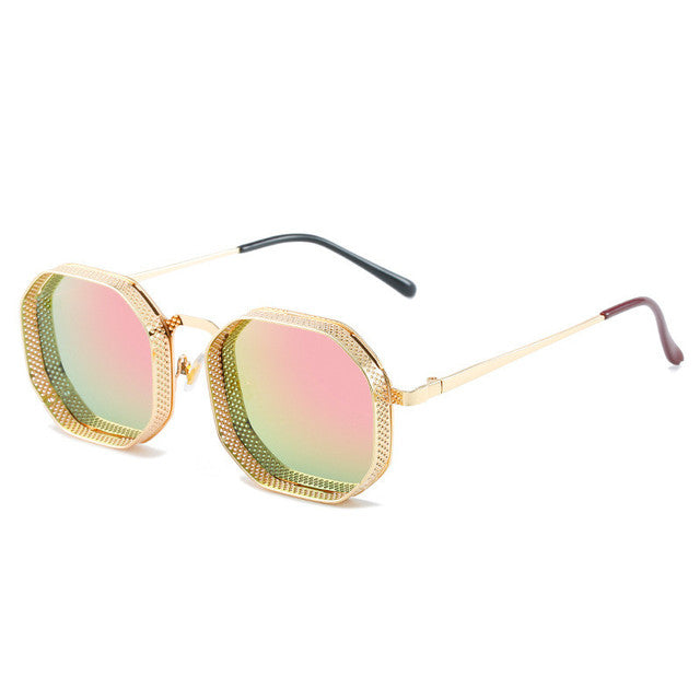 Polygon Hollow Frame Sun Glasses - SJB-DIAMOND ELITES