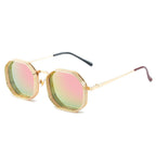 Polygon Hollow Frame Sun Glasses - SJB-DIAMOND ELITES
