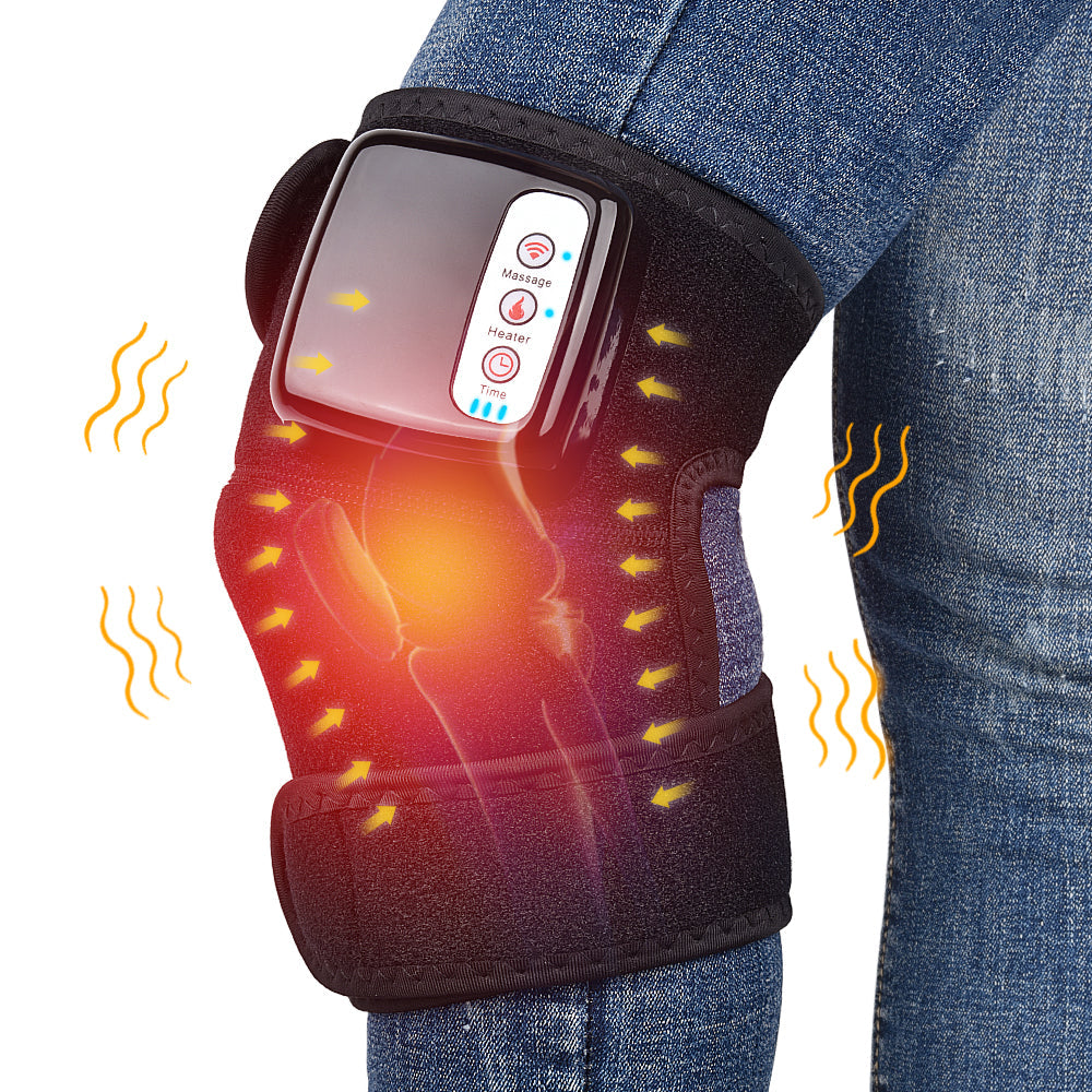 Electric Infrared Heating Knee Massager Wrap Elbow Joint Support Vibration Therapy Physiotherapy Machine Pain Relief Massageador Pi-Mart