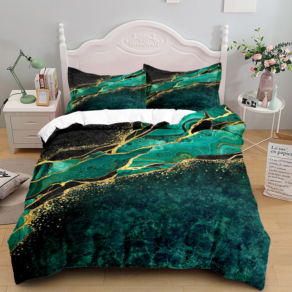 Bedding Home Textile Quilt Cover Three Piece Set Pi-Mart