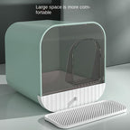 Enclosed And Splash-Proof Cat Litter Box With Drawer Design Lootquake LLC