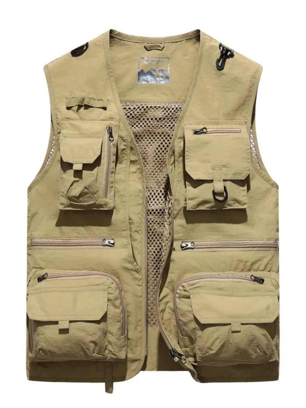 MegaFit Men's Quick-Dry Multi-Pocket Mesh Vest THRIXINE