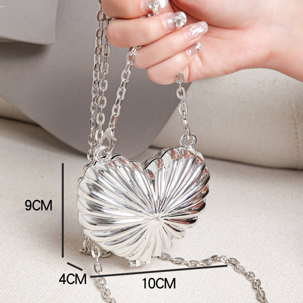 Heart Shaped Mini Purse, Evening Bags for Women Formal, Clutch Purse, Clutch Purse Casual, Clutch Purse Party, - SJB-DIAMOND ELITES
