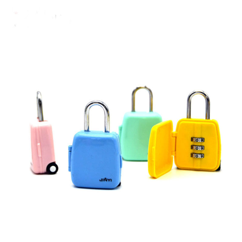 Creative Luggage Cartoon Luggage Combination Lock Padlock Pi-Mart