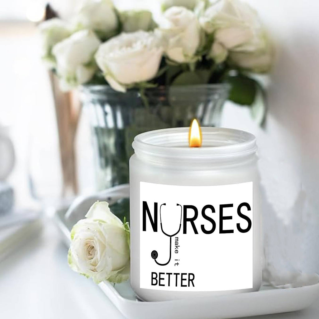 Lavender Scented Candle 5.3oz - Perfect Nursing Appreciation Gift for Men & Women, Ideal for Nurse Practitioners, Paramedics, Students - Unique Present for Birthdays, Thanksgiving, Graduation Lootquake LLC