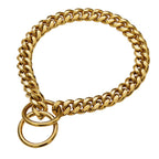 Gold Link Chain Collar for Dogs Pi-Mart