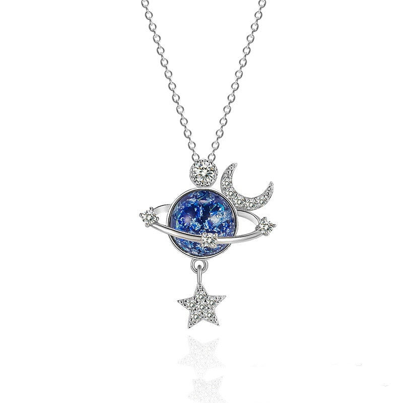 Shiny Zircon Necklace - SJB-DIAMOND ELITES