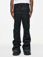 High Street RO Wind Coating Brush Glue Slightly Flared Mop Jeans Lootquake LLC