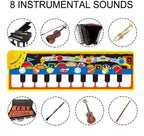 Baby Electronic Music Piano Play Mat Multi-function 8 Instruments Mode Musical Carpets For Kids