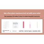 1051- Handmade press on nails fake nails removable Handmade Drawing Nails