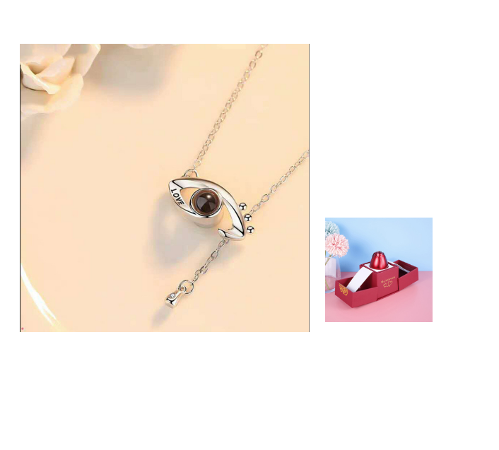 Hot Valentine's Day Gifts Metal Rose Jewelry Gift Box Necklace For Wedding Girlfriend Necklace Gifts Pi-Mart