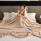 Double-sided Rabbit Plush Blanket Home Nap Office Blanket Pi-Mart