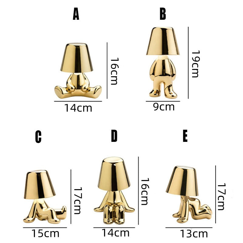 Italy Little Golden Man LED Table Lamp - SJB-DIAMOND ELITES