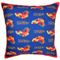 Dancing Peacock Cushion Cover Embroidered Cotton Pillow