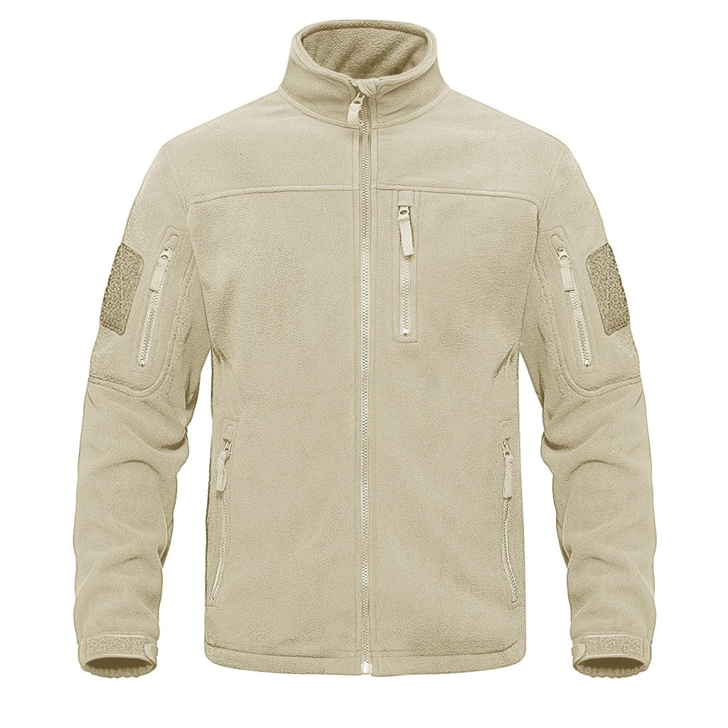 Dark Blue Warm Multi-Pockets Outdoor Tactical Fleece Jacket Soft Unique Style Jacket Work Coats Men's Windbreaker Jacket Sport Hiking Coat For Winter And Autumn Stevvex