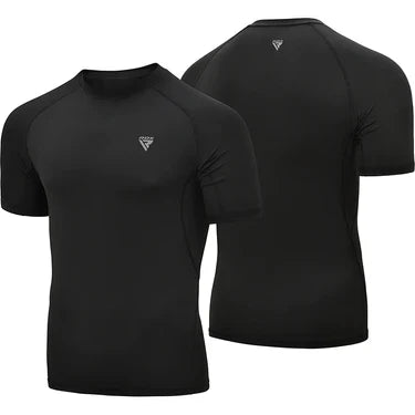 RDX T15 Short Sleeve Black Rash Guard - SJB-DIAMOND ELITES