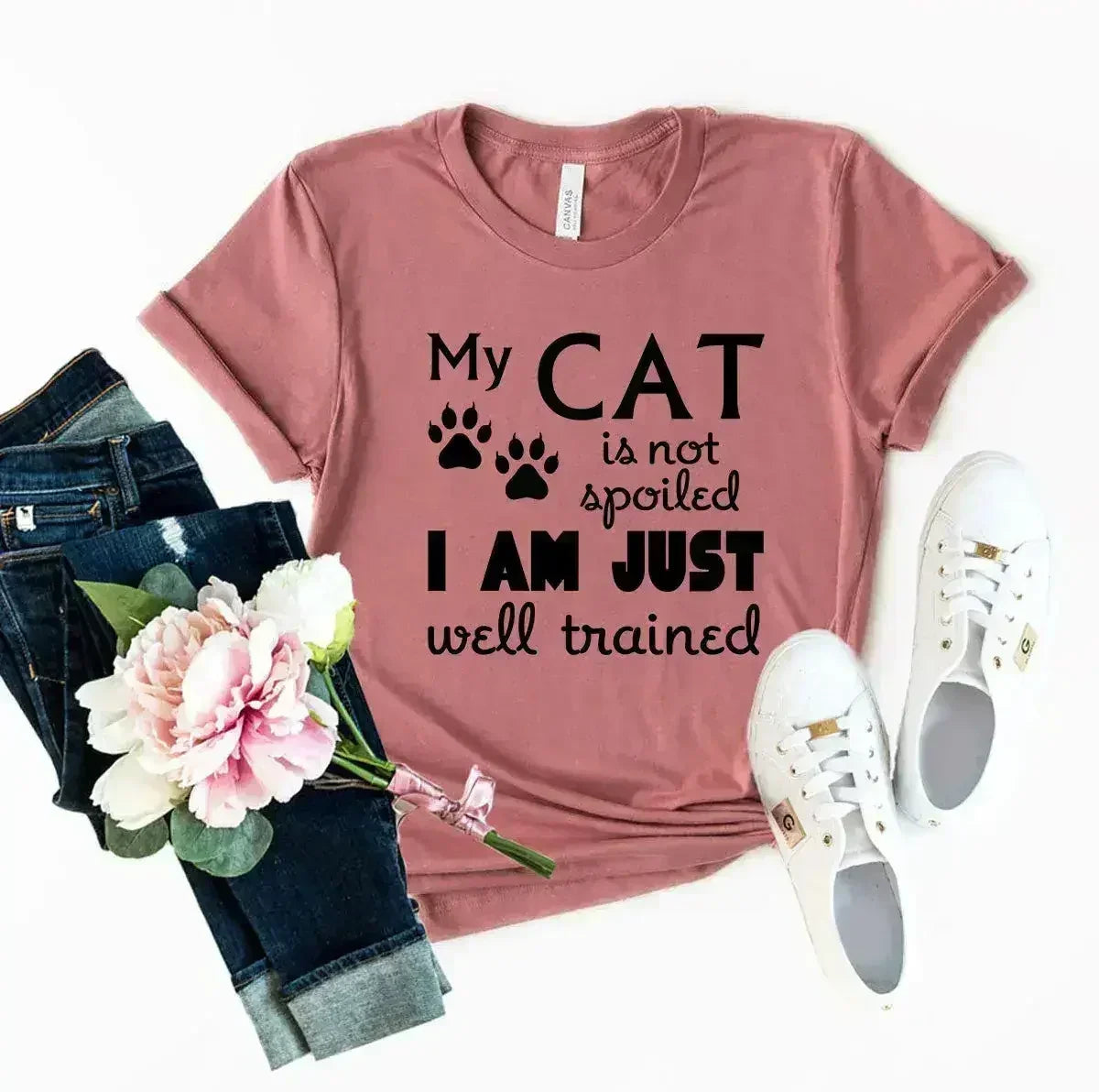 DT0175 My Cat Is Not Spoiled Shirt - SJB-DIAMOND ELITES