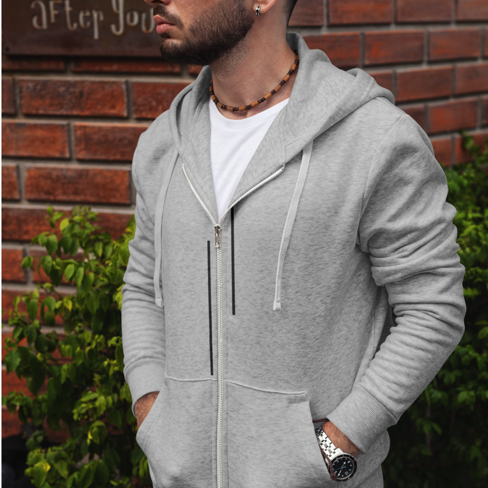 Men's Stripes Zip Up Hoodie - SJB-DIAMOND ELITES