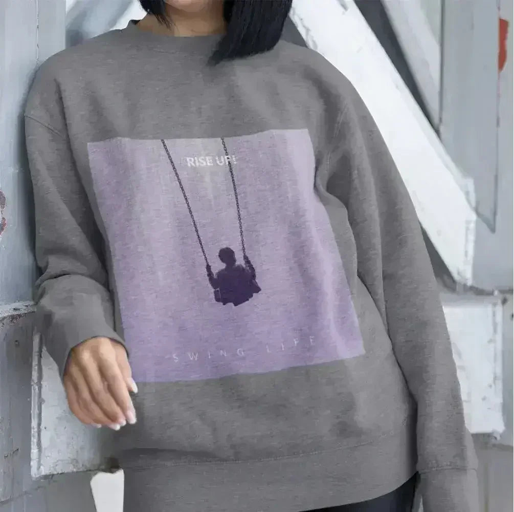 Purple Logo Sweatshirt - Soft Loose Fit Women's Top | Femstylo - SJB-DIAMOND ELITES