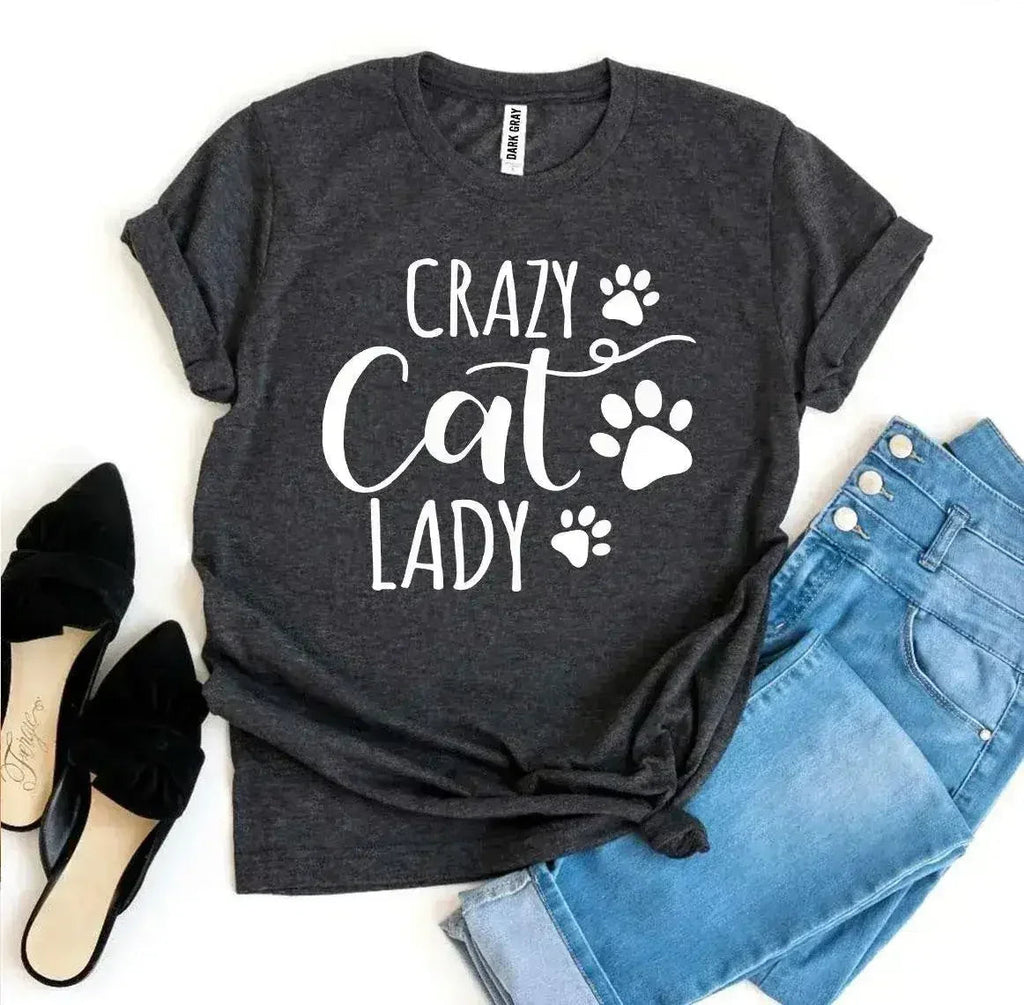Crazy Cat Lady T-shirt Femstylo