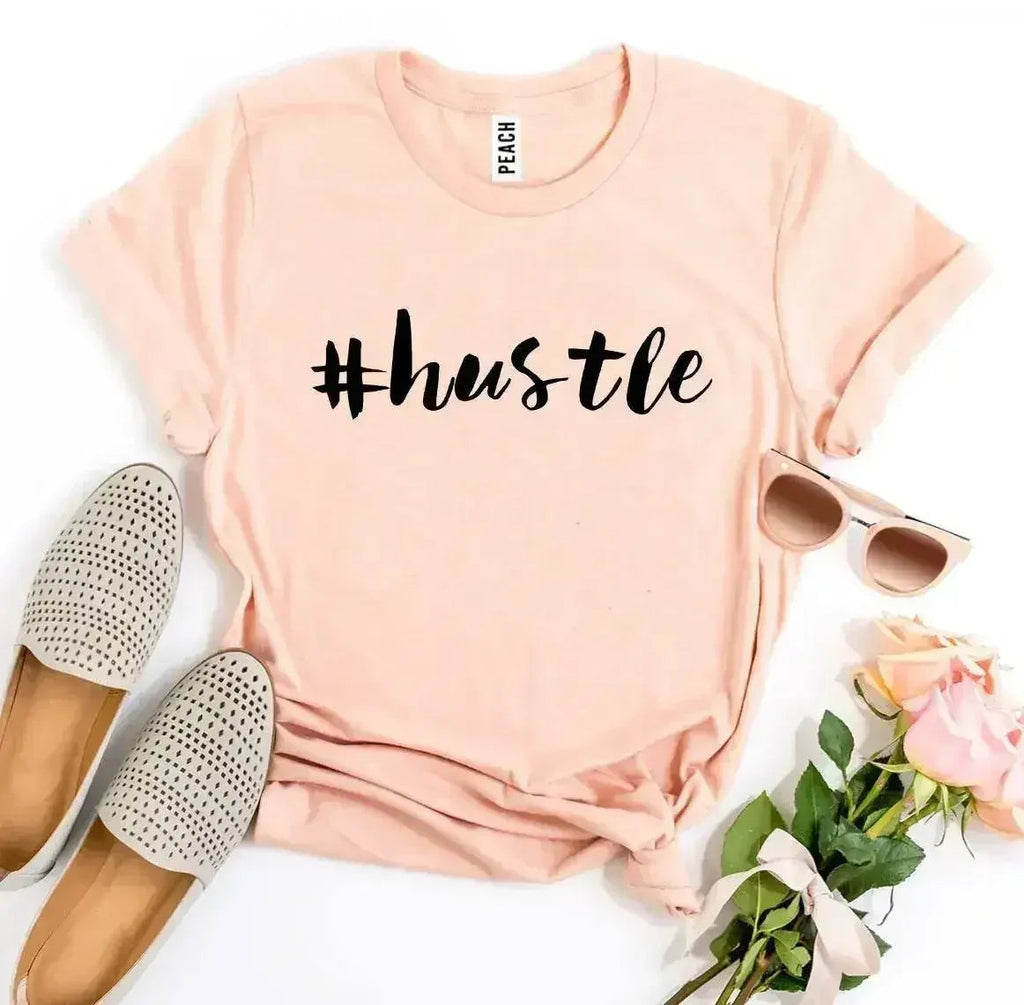 Hustle Printed Women T-Shirt | Premium Cotton | Bella Canvas - SJB-DIAMOND ELITES