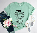All Good Things Are Wild And Free Printed T-shirt | Premium Comfort & Style - SJB-DIAMOND ELITES