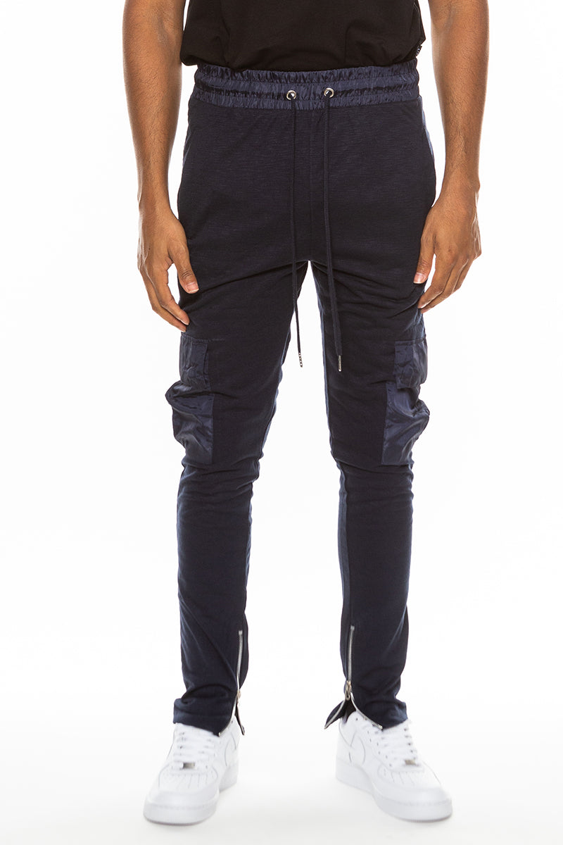 Heathered Cotton Blend Joggers - SJB-DIAMOND ELITES