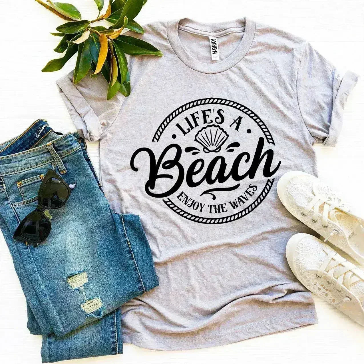 Life’s a Beach Enjoy The Waves T-shirt - SJB-DIAMOND ELITES