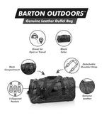 Classic 21 Leather Gym Bag - SJB-DIAMOND ELITES