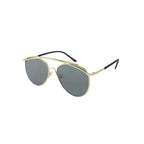 Jase New York Lincoln Sunglasses – Smoke Aviators with Brow Bar