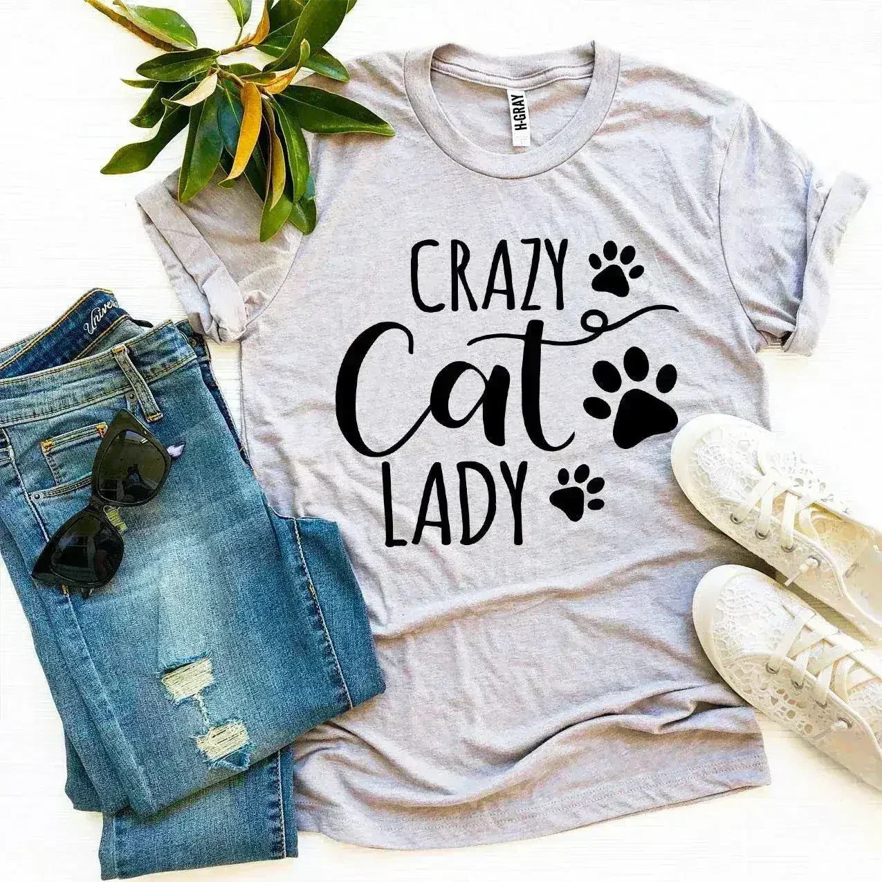 Crazy Cat Lady T-shirt Femstylo