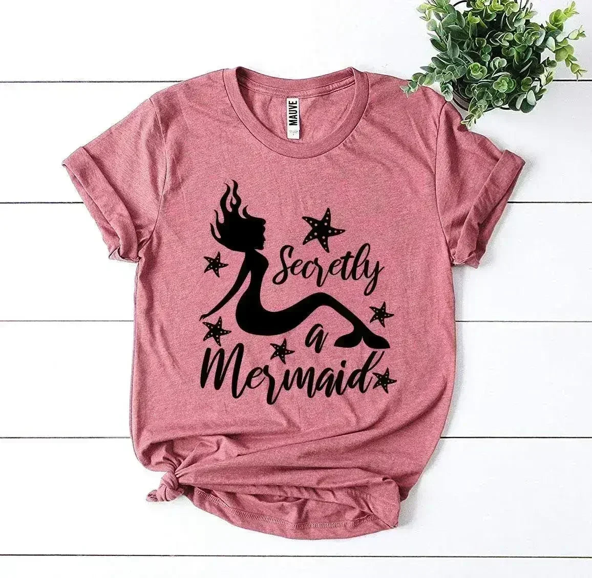 Secretly a Mermaid T-shirt - SJB-DIAMOND ELITES