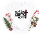 Merry Christmas Cross Shirt - SJB-DIAMOND ELITES