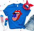 USA Lips 4th of July T-shirt - SJB-DIAMOND ELITES