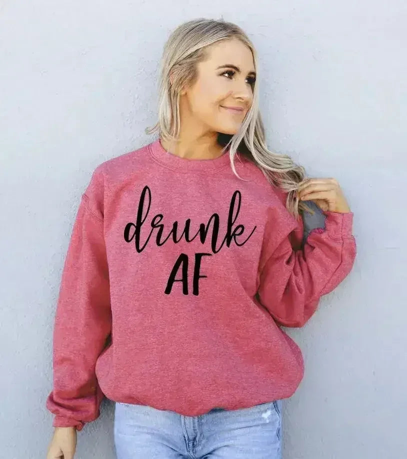 Drunk AF Sweatshirt - SJB-DIAMOND ELITES