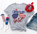 All American Sunglasses Printed Girl T-shirt | Bella Canvas - SJB-DIAMOND ELITES