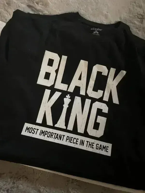 Black King Shirt | Premium Gildan Tee, 100% Cotton - SJB-DIAMOND ELITES