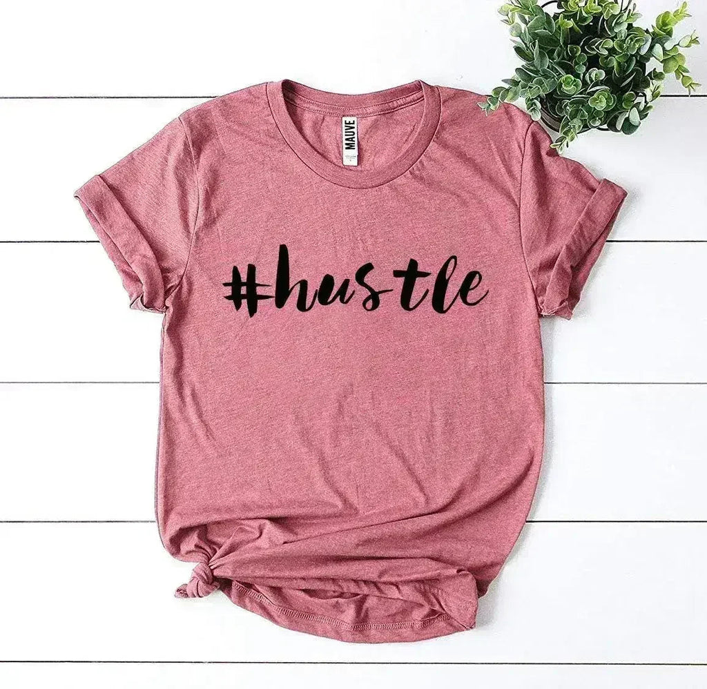 Hustle Printed Women T-Shirt | Premium Cotton | Bella Canvas - SJB-DIAMOND ELITES
