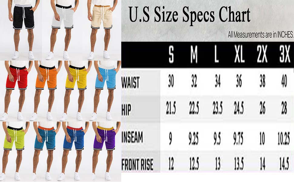 Mens Striped Basketball Active Jordan Shorts - SJB-DIAMOND ELITES