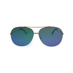 Jase New York Gold Aviators – Purple/Blue Mirror UV400 Sunglasses