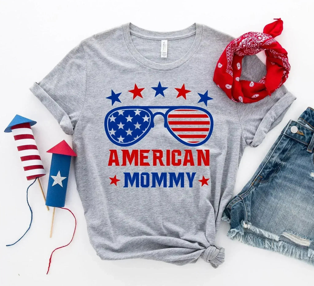 American Mommy T-shirt – Premium Ring-Spun Cotton Tee for Mothers - SJB-DIAMOND ELITES