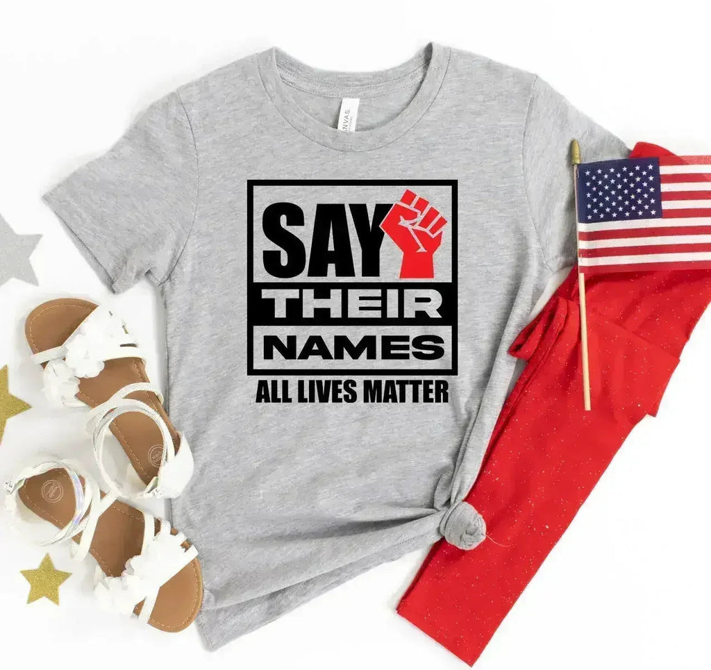 Say their names - All lives matter Tshirt Femstylo