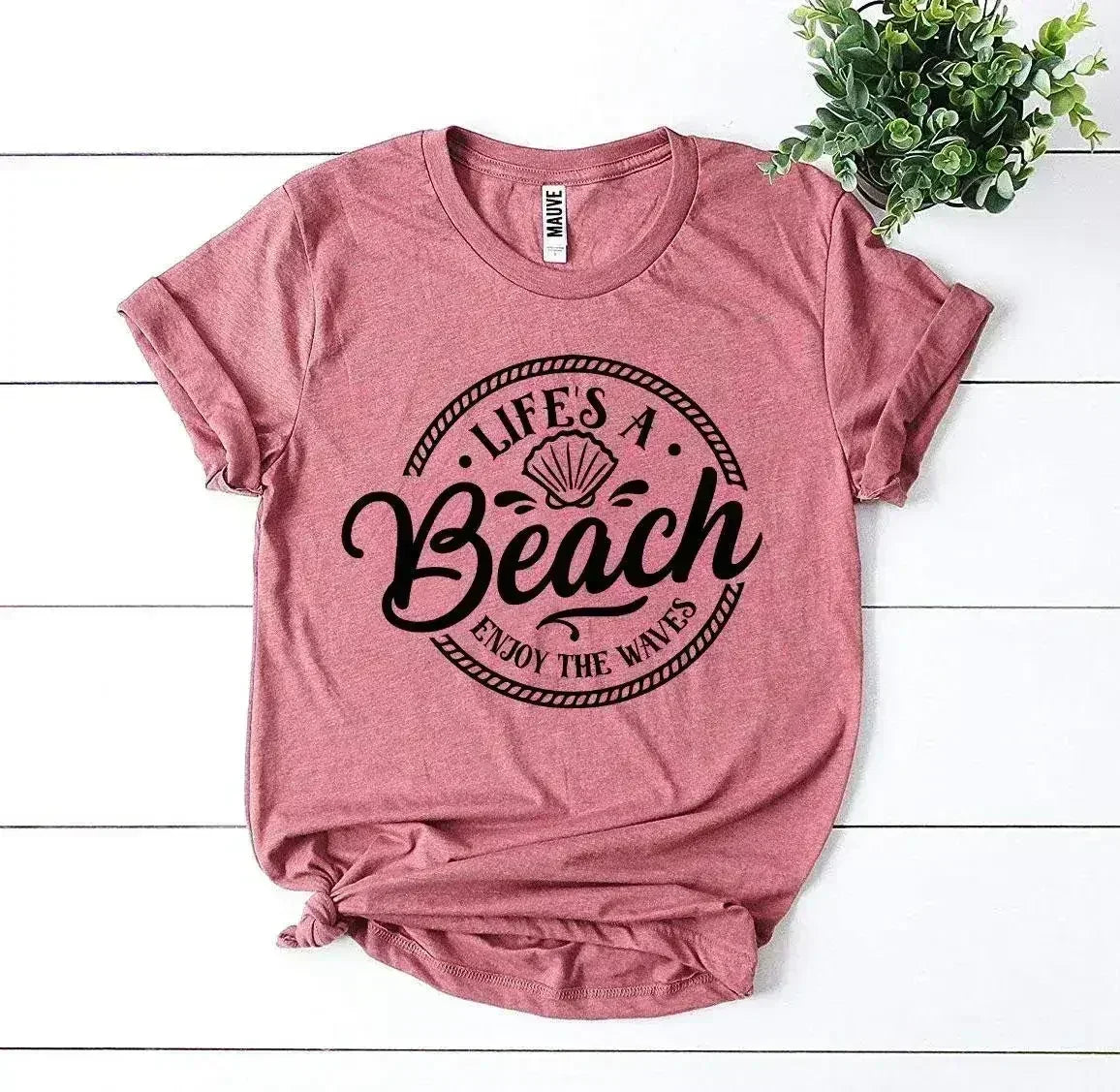 Life’s a Beach Enjoy The Waves T-shirt - SJB-DIAMOND ELITES