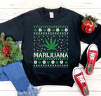 Marijuana Christmas Sweatshirt - SJB-DIAMOND ELITES