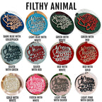 Christmas Ornament Merry Christmas Ya Filthy Animal Wooden 3D 12 Colors BandsCo Straps