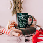 Christmas Coffee Mug Double Sided Ceramic Funny Holiday Snark Mug 15oz BandsCo Straps