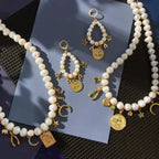 Lucky Charm Pearl Earrings | Gold Plated Freshwater Pearls - Femstylo