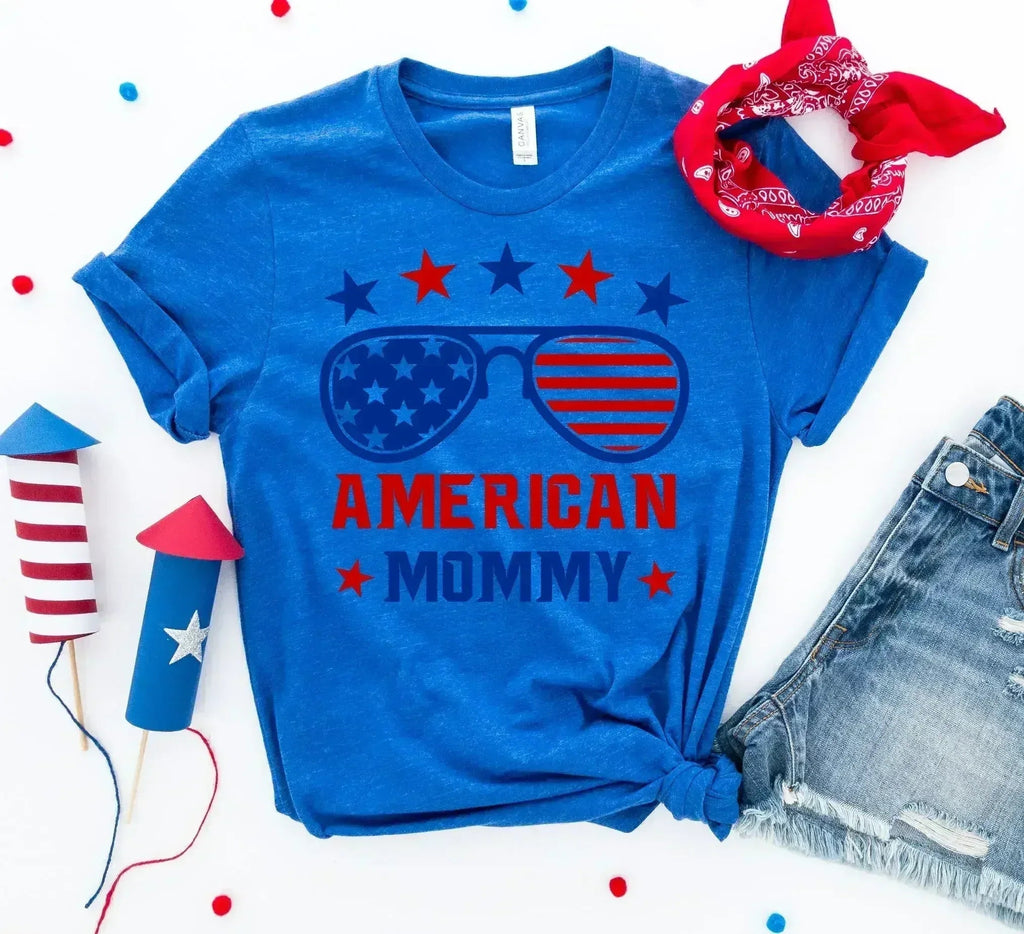 American Mommy T-shirt – Premium Ring-Spun Cotton Tee for Mothers - SJB-DIAMOND ELITES