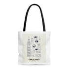 England Symbol Tote Bag - Medium Polyester Shopper 16